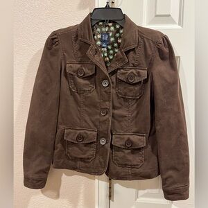 Gap Women’s Brown Corduroy Jacket, Size 2